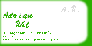 adrian uhl business card